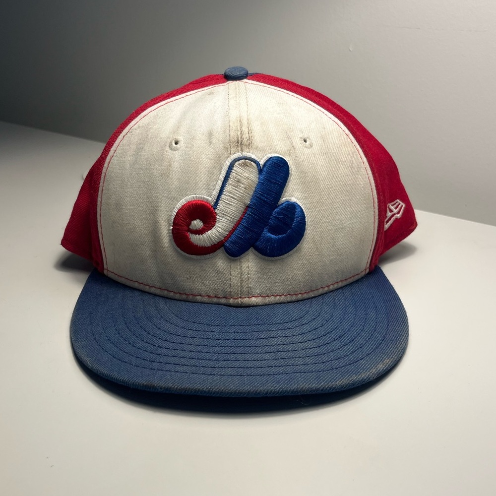 New Era Retro Montreal Expos Cap - Red, White, and Blue - 7 1/8